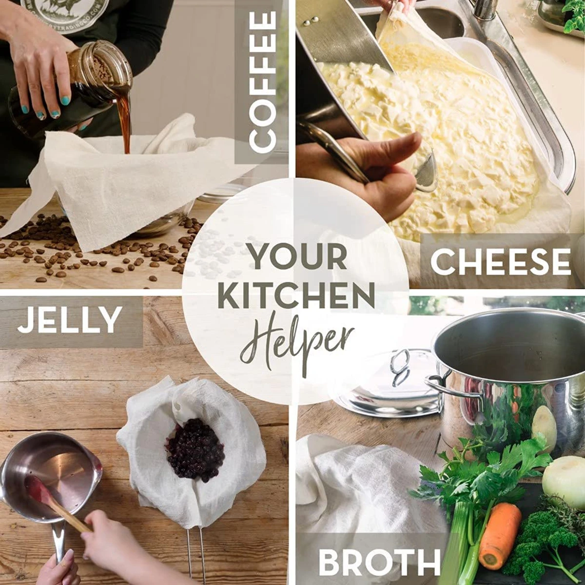 Cheese Cloths For Straining Cheesecloth 100 Mesh Food Grade