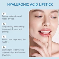 1/2/3pcs Hyaluronic Lip Balm Lips Skincare Anti Cracking Nourishing Brightening Moisturizing Lip Balm Lipstick Lips Skin Care 2