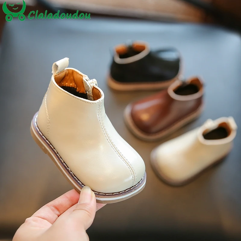 11.5 15.5cm New Spring Baby Shoes Leather Toddler Children Ankle Boots ...