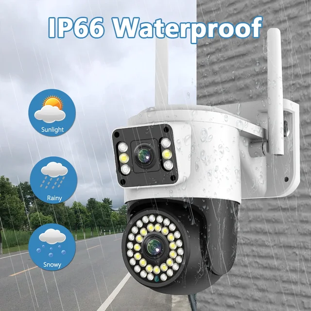 Best Wireless Ip Camera4mp Dual Lens Wireless Security Camera -  Waterproof, Night Vision, Wifi