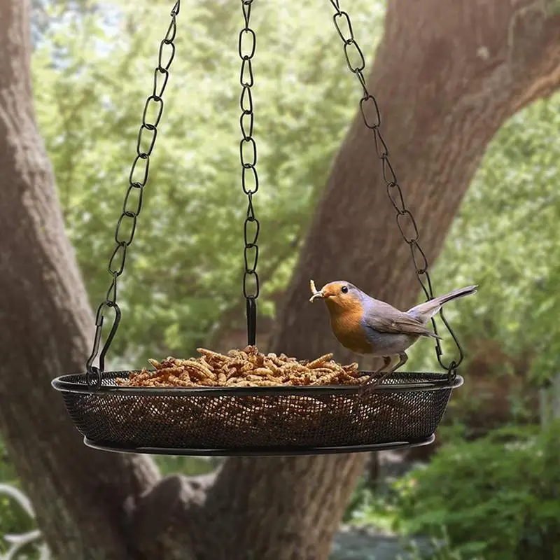 

Hanging Bird Feeder Tree Hanging Wild Bird Feeding And Water Tray For Wall Outdoor Patio Or Yard Decor Bird Feeding Supplies
