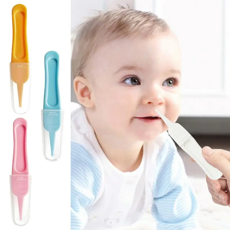 Nose Picker Nasal Tweezer For Babies Portable Safe And Effective Plier Round Pincet Cleaning Supplies Forceps For Cleaning Ear