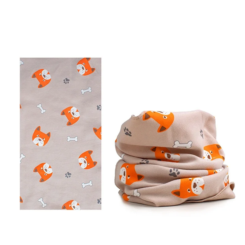 1 Piece New Cotton Kids Scarf Multipurpose O Neck Ring Scarf Solid Print Children Autumn Winter Warm Windproof Scarves For Boys