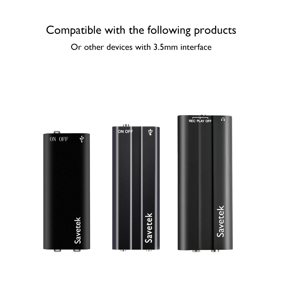 3.5mm Date Cable for Savetek Voice Recorder