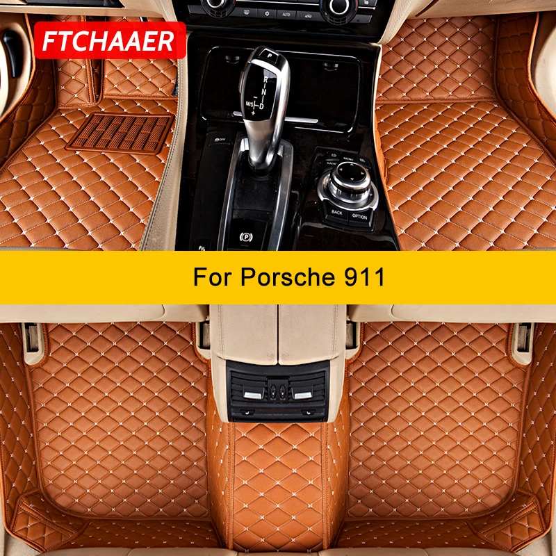 Ftchaaer Tappetini Auto Personalizzati Per Porsche 911 991 992 997 Tappeti Auto Piede Coche Accessorie