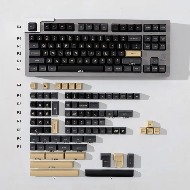 WS Gray Skies Keycaps HM66分割スペース対応 Keycaps – Keebz N Cables