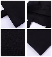 Black Reusable Cotton Tote Bags Eco Foldable Shoulder Bag Large Handbag Solid Fabric Canvas Tote Bags for Market Bags 2