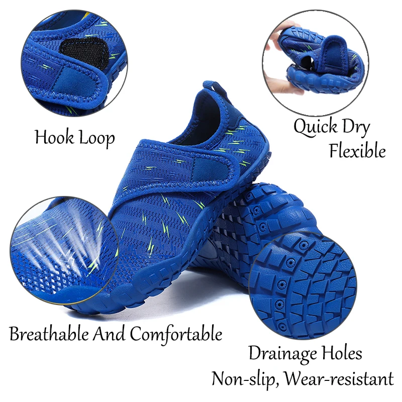 Children Water Sports Shoes Quick-Dry Aqua Shoes Breathable Upstream Wading Beach Swimming Diving Barefoot Surfing Sneaker water shoes,aqua shoes,barefoot shoes