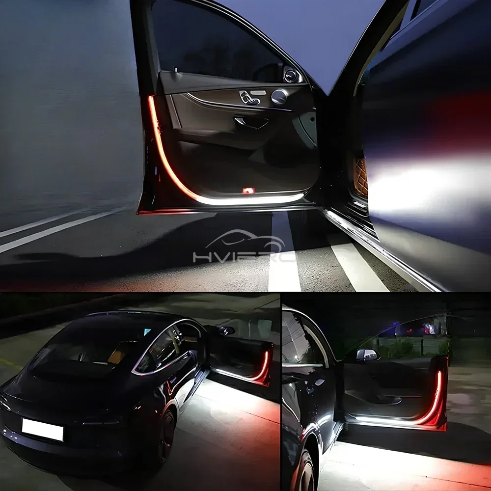 Car Door Opening Warning Led Strobe Light Welcome LED Safety Signal Lamps Waterproof Auto Decorative Ambient Lighting Universal led car lights,led car decorative lights,led car decoration lamp,car ambient lights,led lights