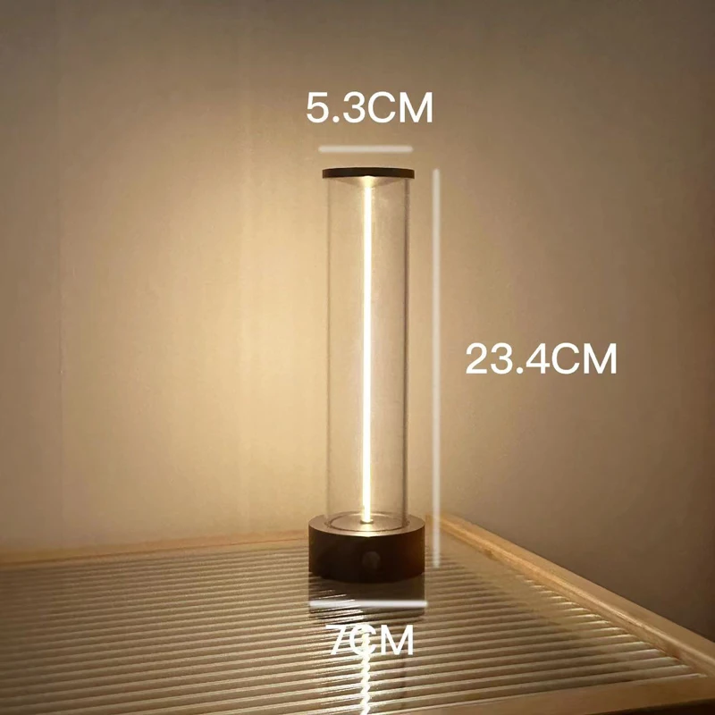 모던 미니멀리스트 LED 충전 라인, 소형 야간 조명, 침실 침대 옆 터치, USB 충전 분위기, 책상 램프, 창의적인 선물