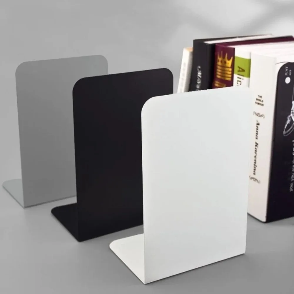 Book Holder L-shaped Desk Bookends Book Stand Display Support Rack