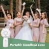 5-50pcs Portable Handheld Fans Wedding Favor for Guests Battery Powered Personal Fan Makeup Eyelash Fan Travel Pocket Mini Fans 3