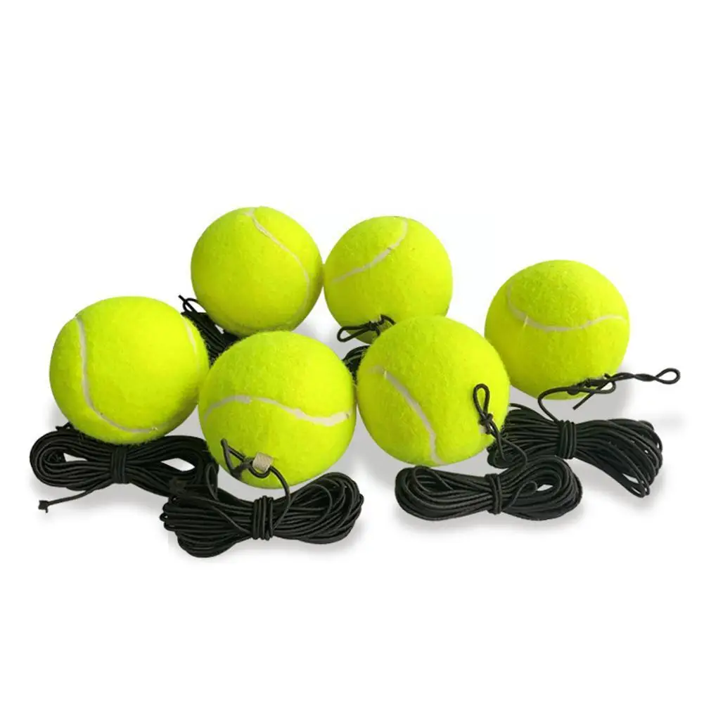 1pc Beach Tennis Professional Tennis Training Ball Ball Portable String Ball Train Rope With Practice Tennis Rebound Elasti H8M6