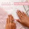ROSALIND 30ml Poly Nail Gel Acrylic Crystal Nail Art Poly Nail Varnish Semi Permanent Quick Extension Nail Gel Need UV/Led Lamp 3