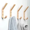 Wood Clothes Hanger Wall Mounted Coat Racks Storage Hook Key Holder Hat Scarf Handbag Hanger Organizer Home and Decoration Hooks 2