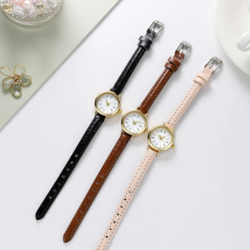 

Часы Наручные Женские с маленьким круглым ремешком, кварцевые Наручные, подарок для женщин