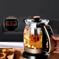 Portable Water Kettle Health Glass Kettle 1.2L Tea Maker Electric Teapot Insulation Electric Water Cooker Water Boiling Pot 220v 2