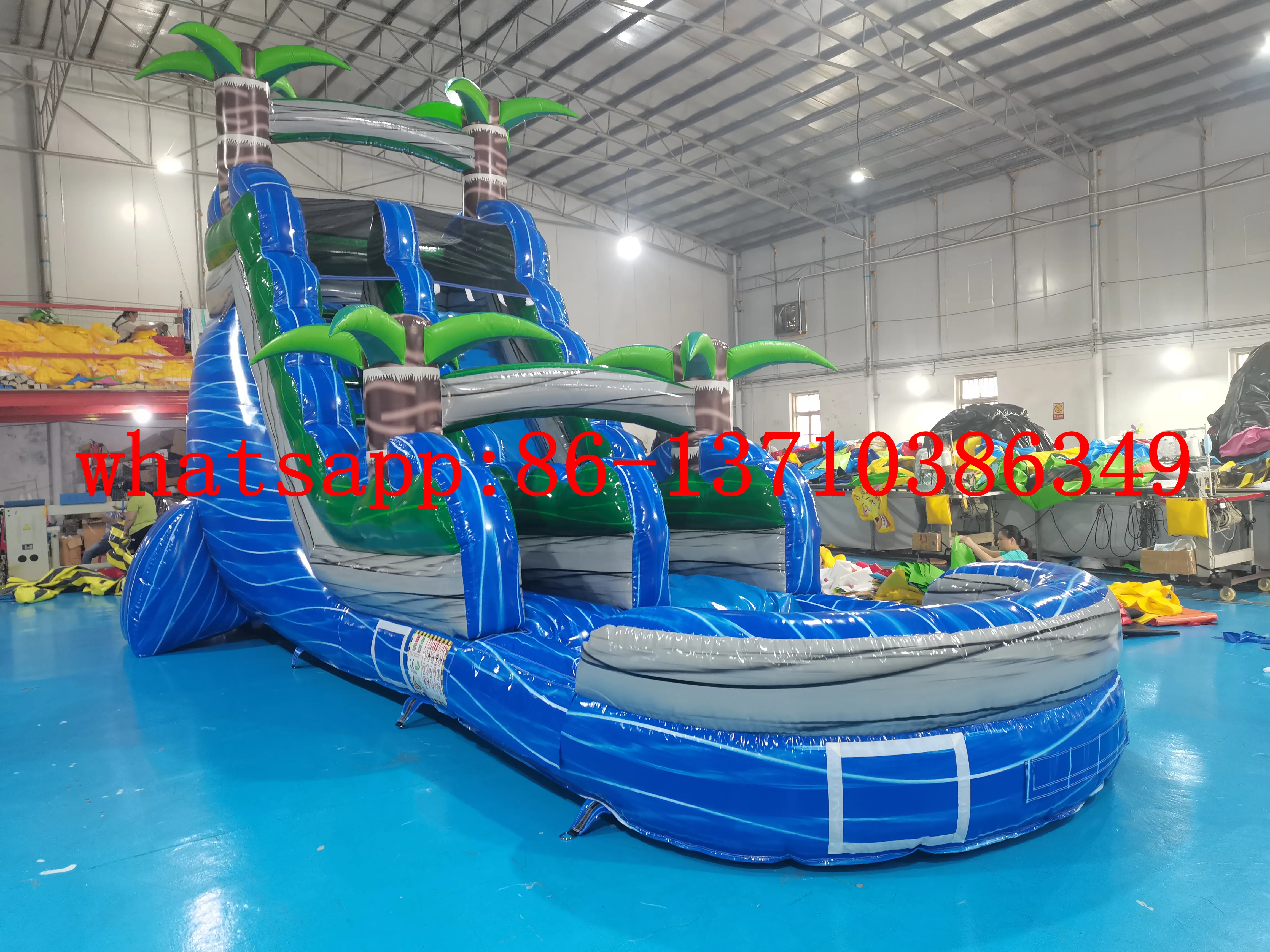 

Summer Outdoor Hot Sale Commercial Inflatable Palm Tree Water Slide