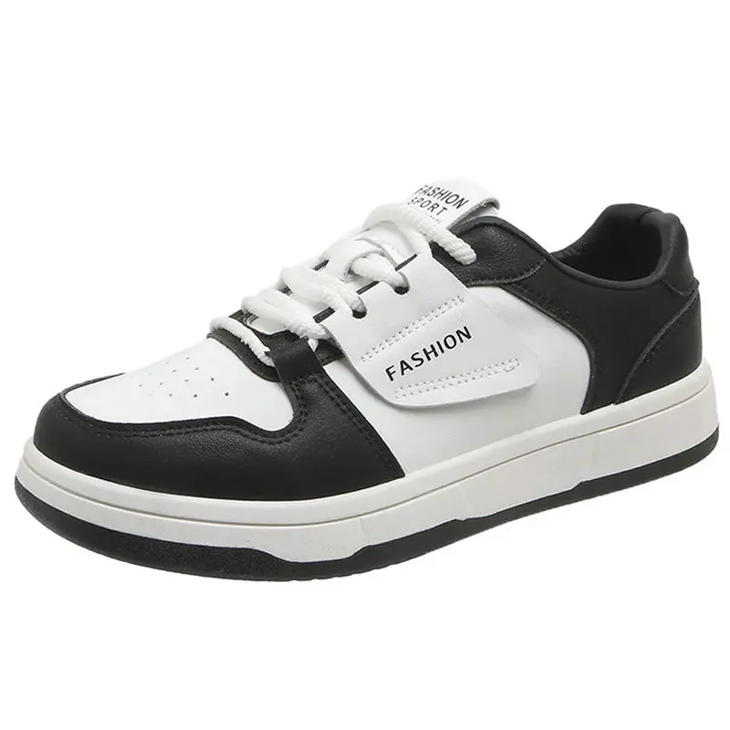 Trendy White Sneakers Unisex Casual Panda Design Spring Summer Versatile Student Couple Korean Style Rubber Bottom Shoes