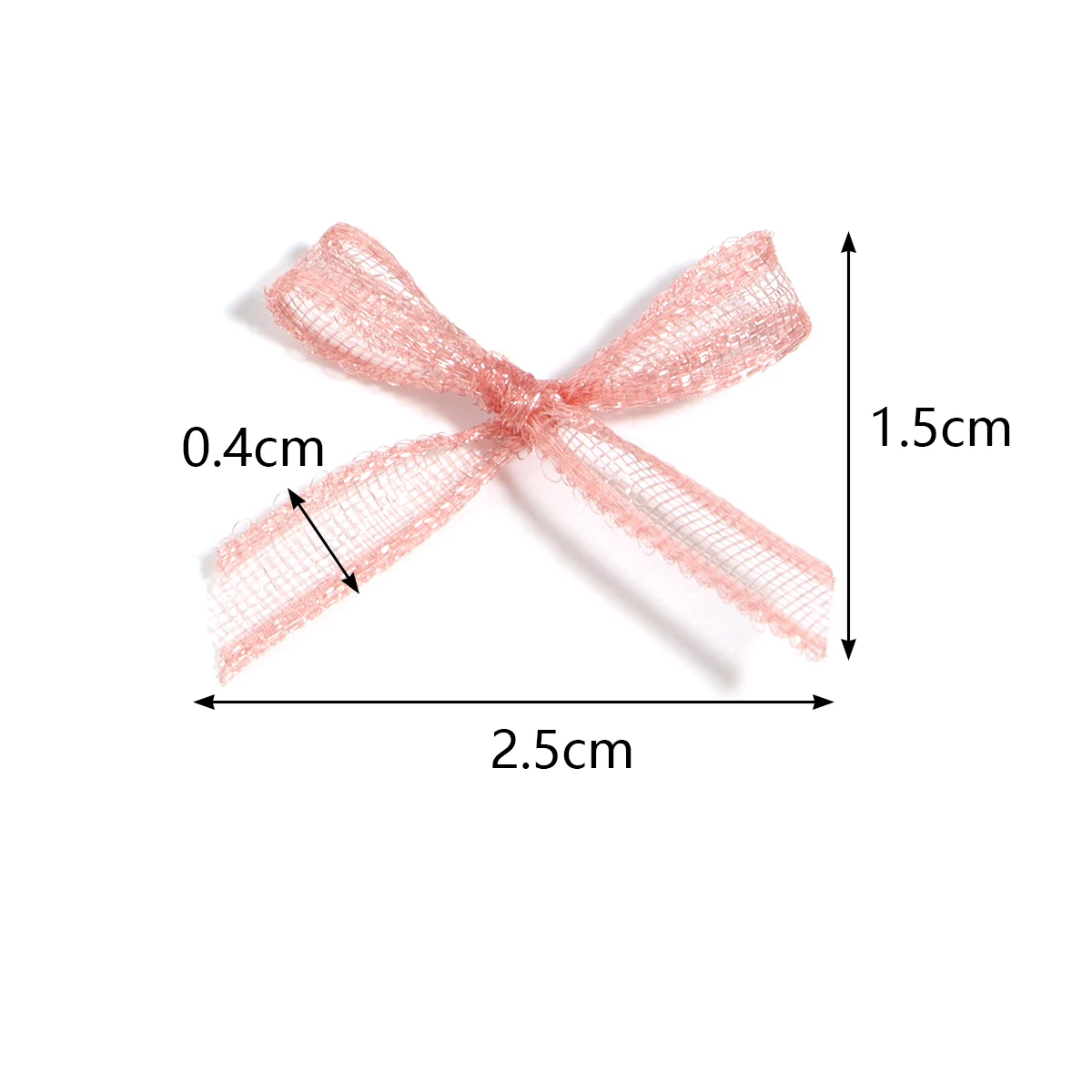 30pcs Organza 리본 활 2.5x1.5cm DIY 매니큐어 모자를 쓰고 있죠 의류 장식 액세서리 용품에 대 한 작은 크기 새틴 리본 활