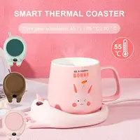 Coffee Mug Heating Pad Cup Warmer Constant Temperature Coaster USB Electric Mug Mat Set Milk Tea Water Heater Home Office Gift 1