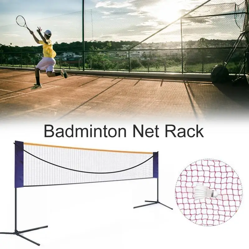 

Simple folding badminton net frame portable indoor and outdoor standard competition mobile net post shuttlecock Net Rack