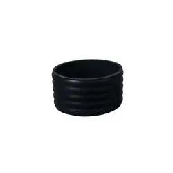 Silicone Tennis Racket Grip Ring Set - Pack of 4 (Black)