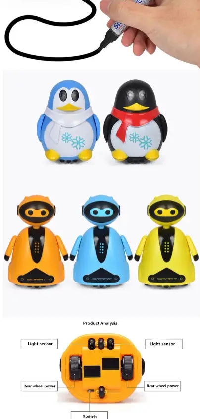 Kid Educational Inductive Line Following Robot Induction Toys Car Truck Machine Follower Diy Diecast Vehicle Magic Pen Gifit