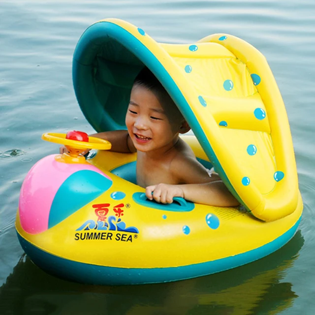 Baby Swim Ring Seat Boat Inflatable Swimming Ring Kids Summer Swimming Pool Float Water Fun Toys Pool Accessories 1