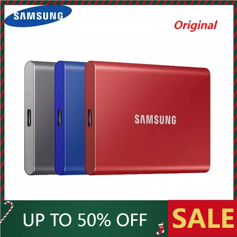 Ssd Portatile Samsung T7 Nvme 500Gb 1Tb 2Tb Unità A Stato Solido Esterne Type-C Usb 3.2 Gen2 E Retrocompatibile Per Laptop