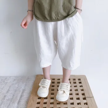 Vestiti estivi per bambini per bambini Pantaloncini per ragazze in cotone per bambini Pantaloni corti casual per bambini solidi 1