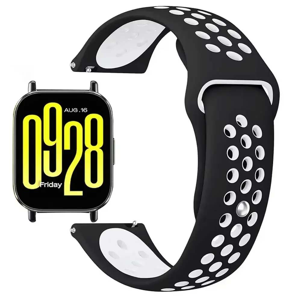 Silicone Sports Wristband Bracelet - 20mm/22mm Adjustable Strap