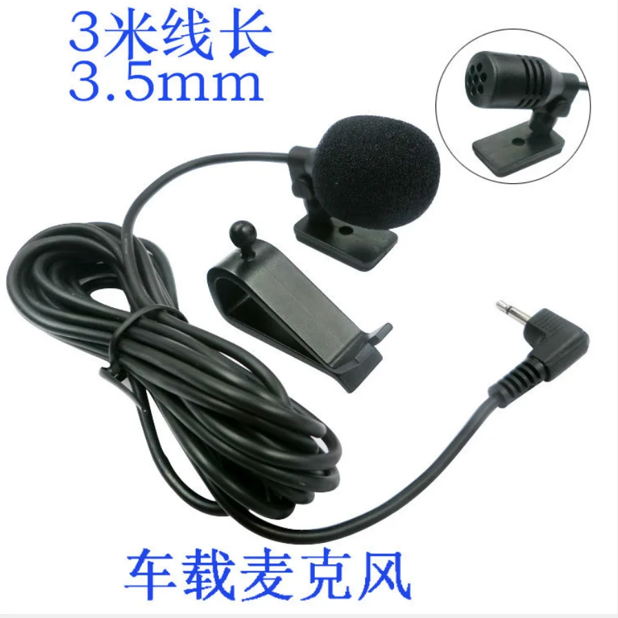 

3 Metre Car Audio Microphone 3.5mm Clip Jack Plug Mic Stereo Mini Wired External Microphone For Auto DVD Radio
