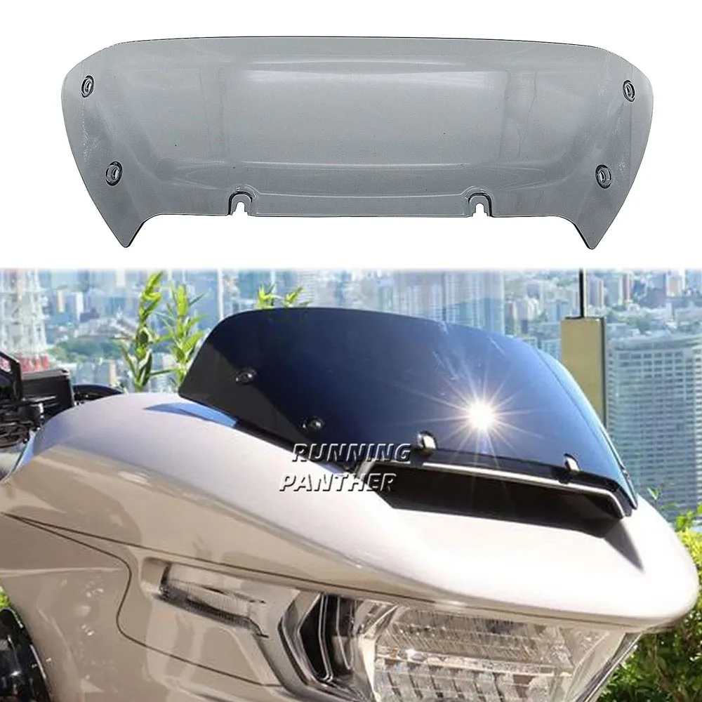 

For Harley TOURING CVO Road Glide FLTRXSE 2023 Motorcycle Front 4.5" Windscreen Windshield Visor Wind Screen Shield Spoiler