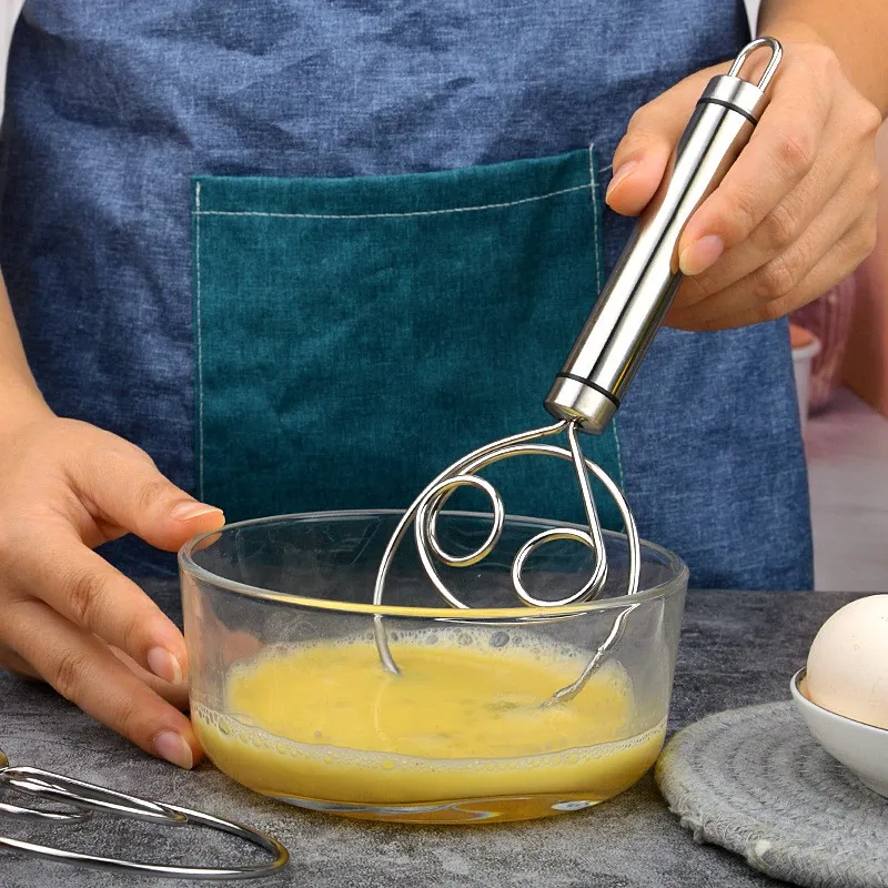 Stainless Steel Dough Whisk Egg Mixer Hand Mixer Artisan Blender For Bread  Pastry Danish Dough Hand Mixer Kitchen Baking Tools - AliExpress