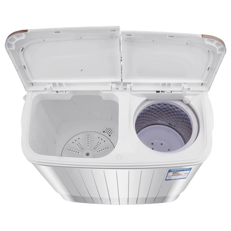 Household Double Bucket Double Cylinder Folding Washing Machines Semi-automatic Mini Small Stainless Steel Electric Twin Tub 5