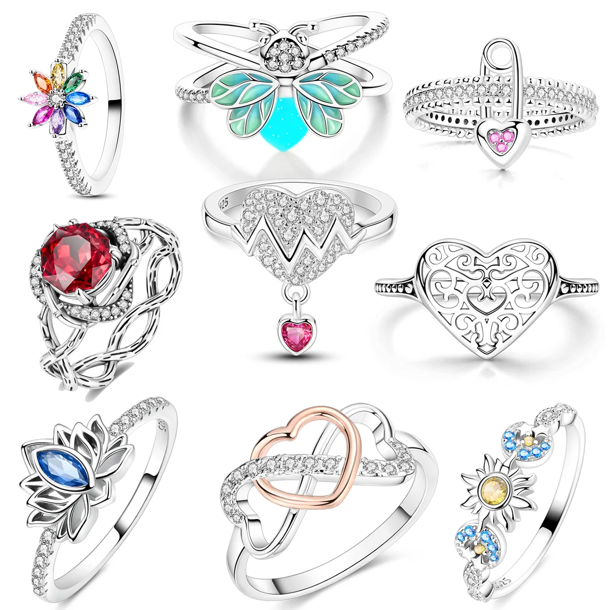 指輪・リング +ENGBROX+ silver925 iris ring set EBRG22022 □ENGBROX□ silver925 iris ring set EBRG22022 Amazon.com