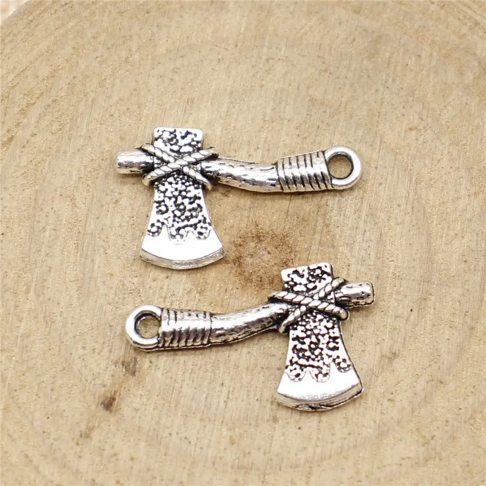

Couple Pendants Ax Charms Tool Charms Jewelry And Accessories 22x14mm 10pcs