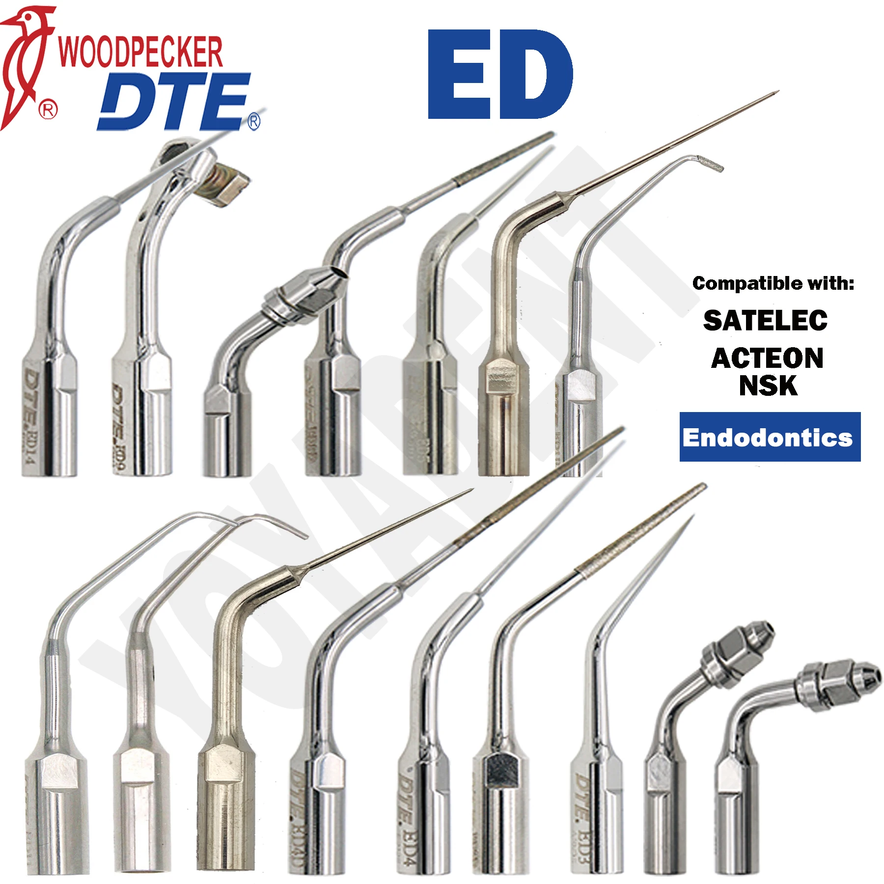 Woodpecker DTE Dental Ultrasonic Scaler Tips Perio/Endo/Scaling Tips Fit NSK SATELEC ACTEON Scaler Handpiece Dentistry Products 4