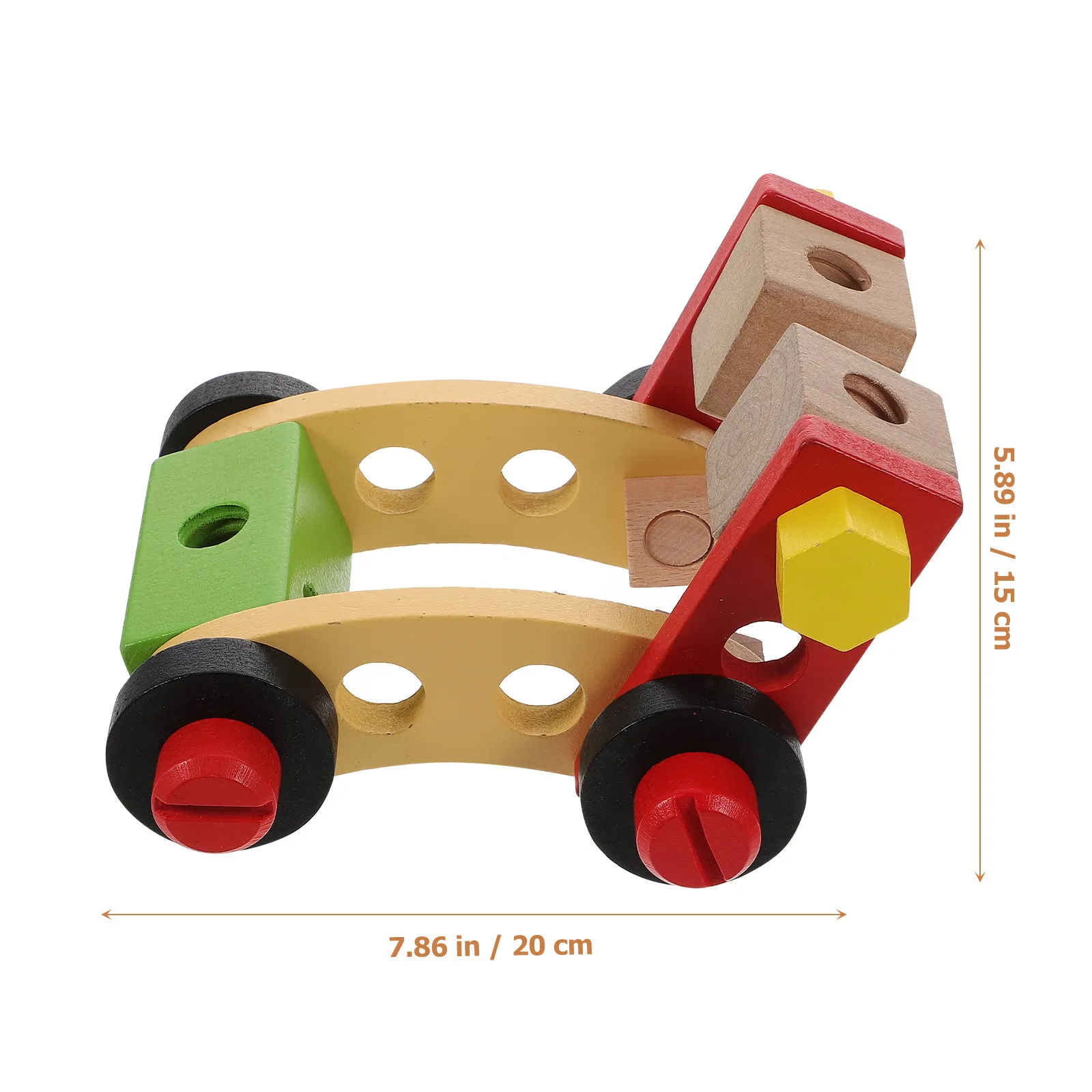 1 세트 나무 DIY 조립 자동차 어린이를위한 창의적 교육용 경량 DIY 조립 나무 자동차 손과 눈의 협응력 향상
