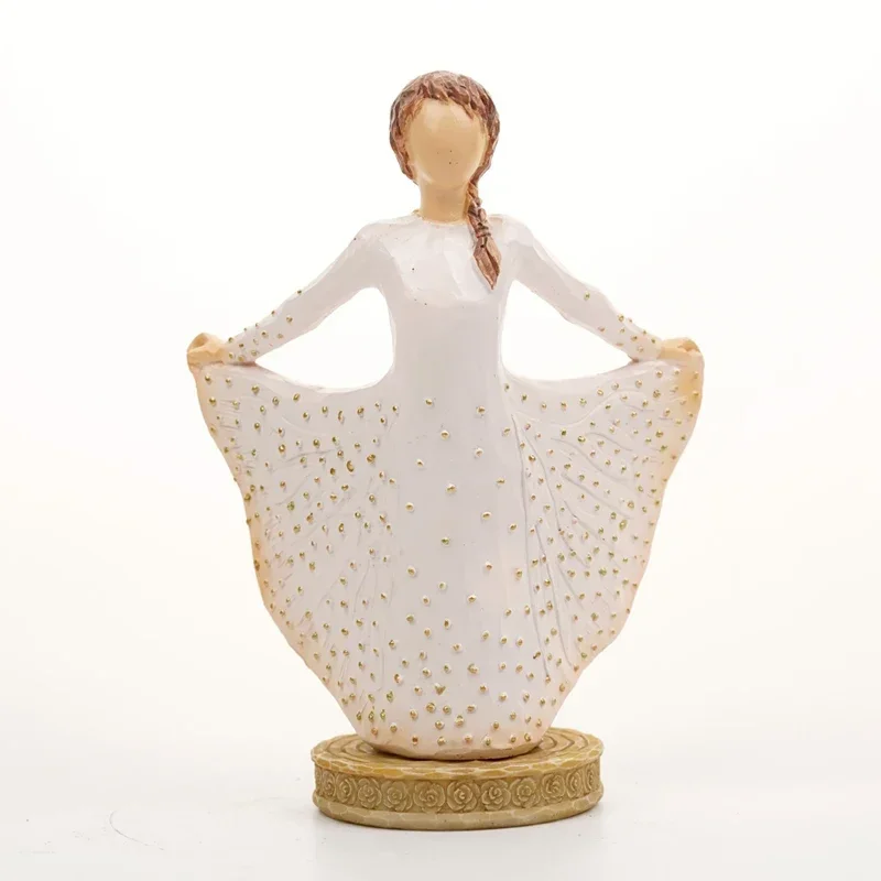Resin Sculptural Decorations Base Christmas Wedding Bible Anniversary Gift Family Desktop Gift
