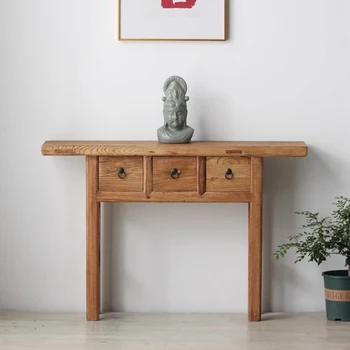 Consolle tradizionali cinesi con cassetti Consolle retrò premium della metà del secolo Mobili Mesa Consola dal design classico
