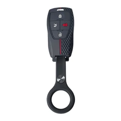 Premium Black Silicone Key Fob Holder Cover - Universal Fit for Remote Smart Auto Keys (Black)