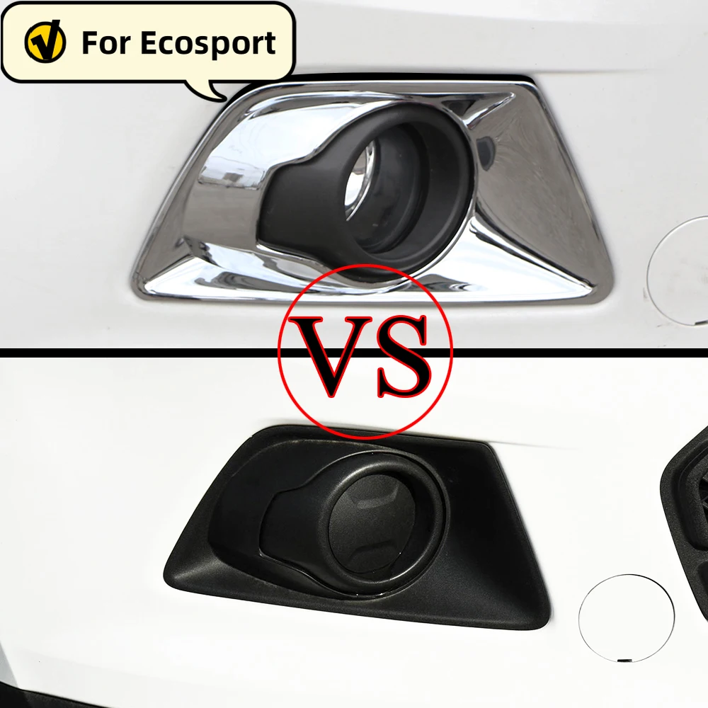 Front Head Fog Light Lamp Cover Trim - ABS Chrome Finish