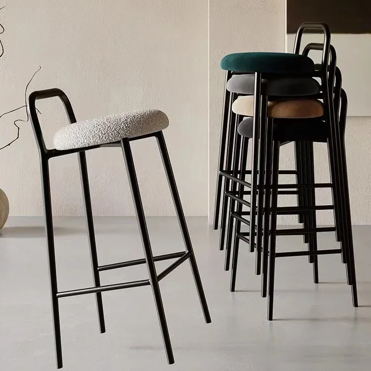 Modern Kitchen Chair Office Design Nordic Home Bar Stool European Metal Tabourets Bar Furniture Decoration stools for kitchen