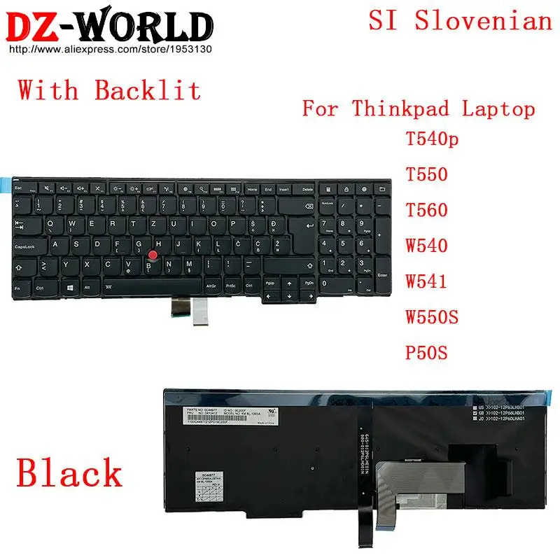 TECLADO RETROILUMINADO GENUINO de EE. UU. para Lenovo ThinkPad E540