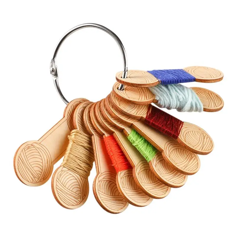 Set Di Bobine Portafilo In Plastica Per Ricamo A Punto Croce – Organizer Da Viaggio Con Avvolgitore E Anelli, Per Hobby Fai Da Te - 5