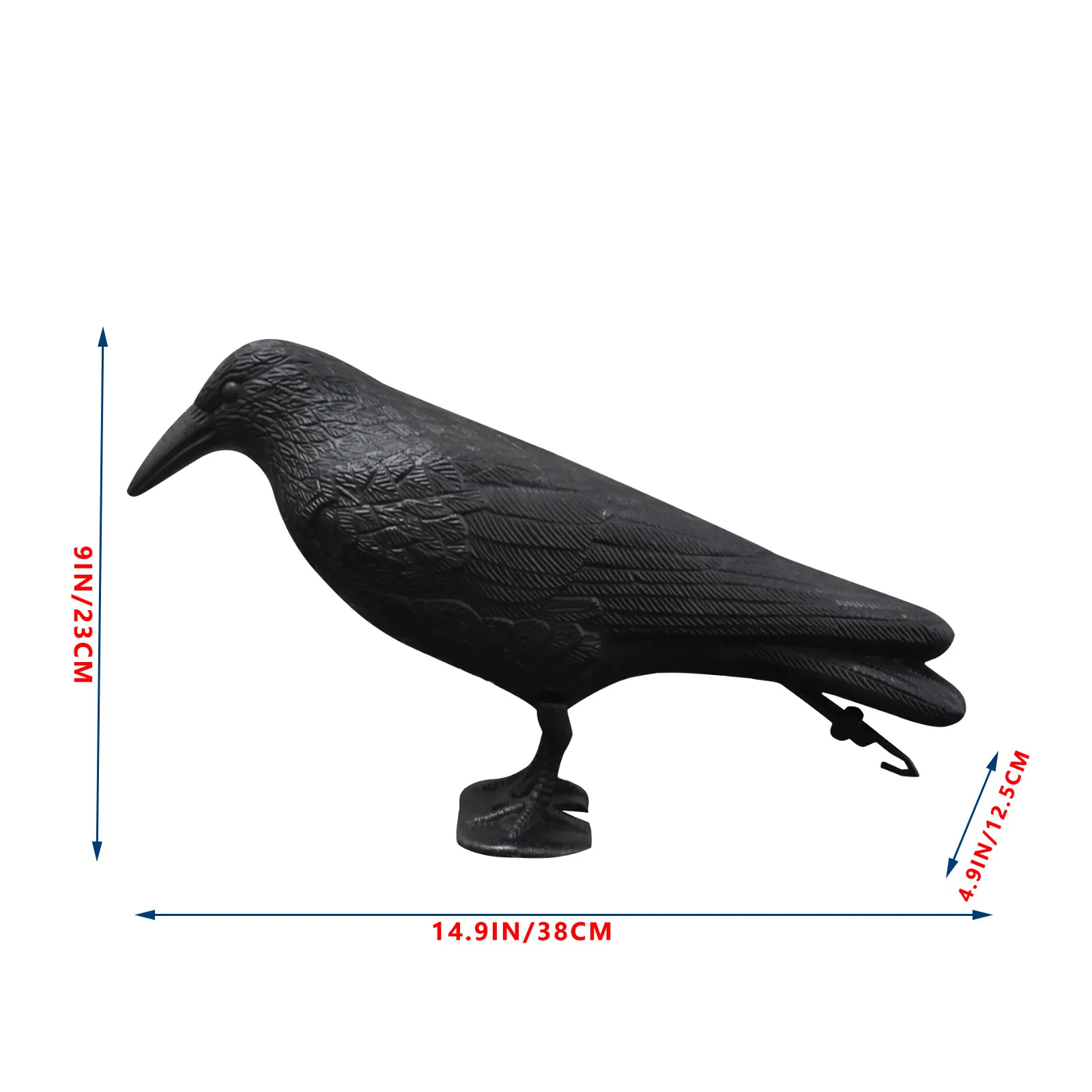 Bird Repellent Decoracion Simulation Black Crow Raven Pigeon Repellent Garden Decoration Outdoor