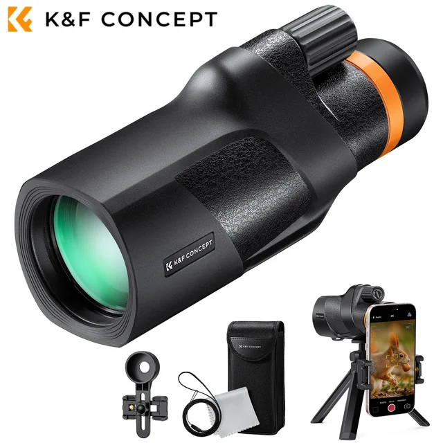 Telescopio Monoculare 10-30x50 HD - Per Birdwatching, Caccia, Escursionismo | Impermeabile Con Adattatore Smartphone - Foto 3
