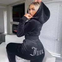 2025 automne hiver femmes sweat ensemble couleur unie décontracté Simple à capuche 2 pièces ensemble mode gymnase Jogging femme pantalon ensembles 1